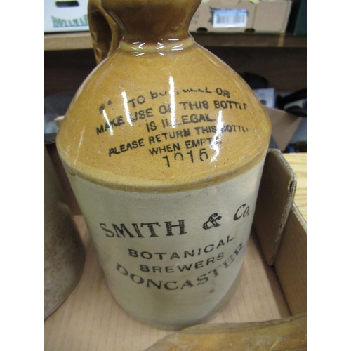 150 - Pair of early C20th Smith & Co., Botanical Brewers Doncaster, stoneware flagons, stoneware hot water... 