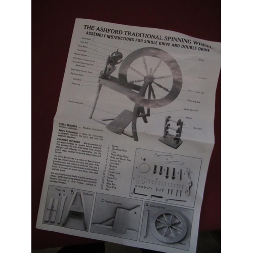 210 - Ashford of New Zealand traditional spinning wheel in original box