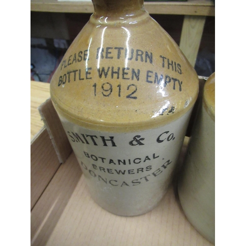 150 - Pair of early C20th Smith & Co., Botanical Brewers Doncaster, stoneware flagons, stoneware hot water... 