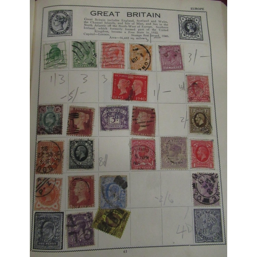 144 - Four albums of mixed world stamps including GB and some interesting early material (4)