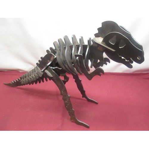 84 - Metal Tyrannosaurus Rex skeleton figure