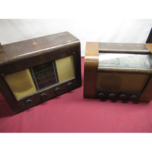 171 - Mid C20th Bush AC II valve radio and a Marconiphone T21A radio (2)