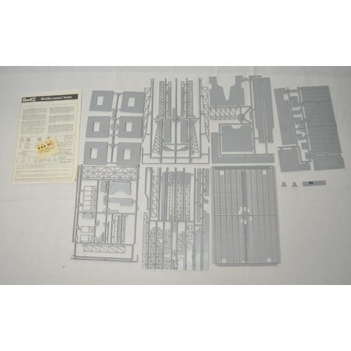 25 - Un-started Revell 1/144 Space Shuttle launch tower and Shuttle stack (early release)  and another ea... 