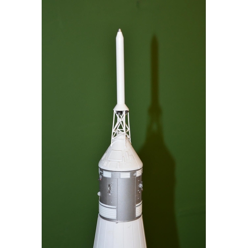 33 - Two DragonSpace 1/72 Saturn V rockets, one an Apollo machine (appears complete, nothing obvious miss... 