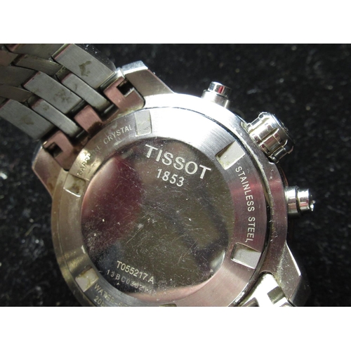 1121A - Tissot Dressport G15 quartz chronograph wristwatch with date, iridescent dial with three subsidiary ... 