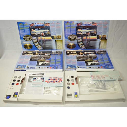 22 - Two unstarted Revell 1/144 Concorde model sets. Contents checked, bags still factory sealed, transpa... 