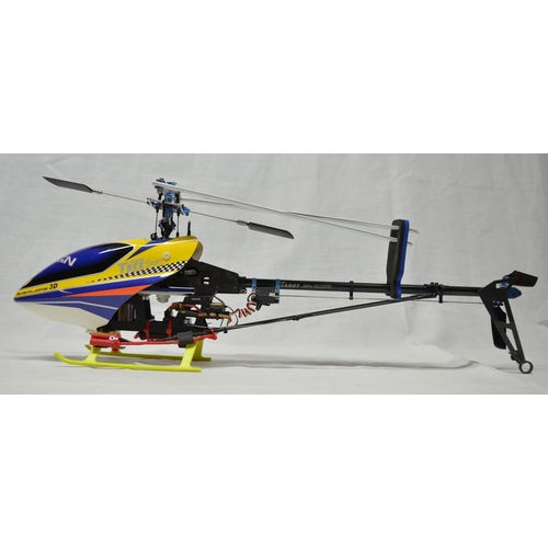 9 - As new Align TRex 450 electric radio controlled helicopter with metal flight case, with accesories i... 