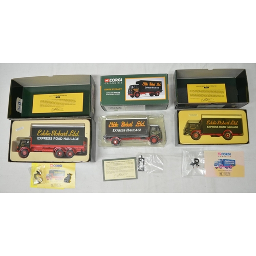 Nine boxed Corgi Eddie Stobart diecast model wagons, Foden 8