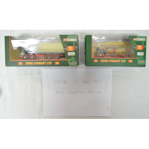 Nine boxed Corgi Eddie Stobart diecast model wagons, Foden 8 Nine boxed Corgi Eddie Stobart diecast model wagons, Foden 8