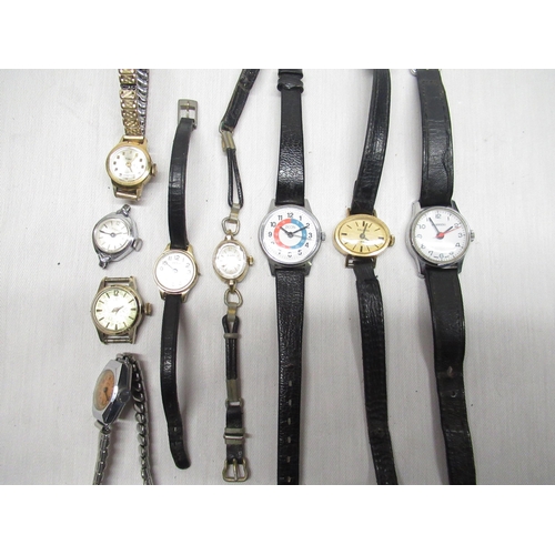 99 - Sekonda ladies 17 jewel hand wound wristwatch, other ladies wristwatches including Zeon, Timex, Inge... 