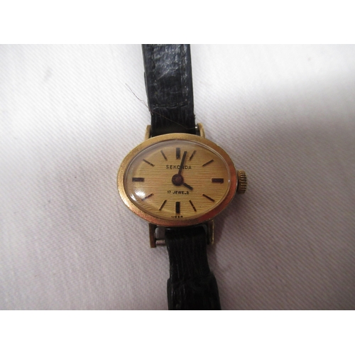 99 - Sekonda ladies 17 jewel hand wound wristwatch, other ladies wristwatches including Zeon, Timex, Inge... 