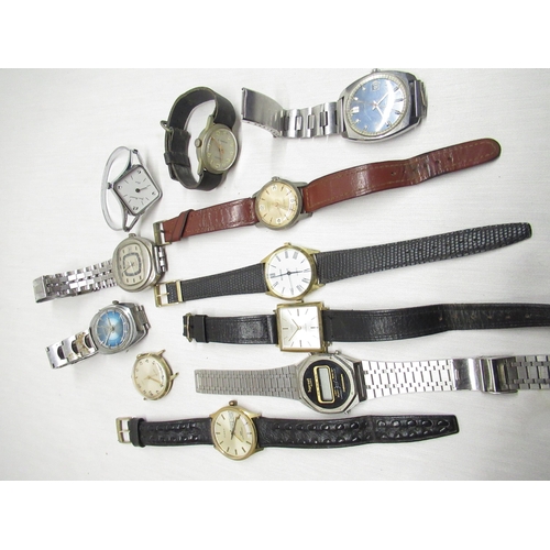 96 - Sekonda wristwatch alarm, 1970s Limit hand wound wristwatch and a selection of other wristwatches in... 