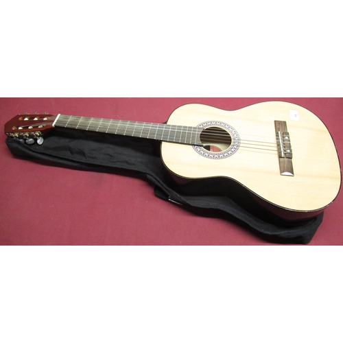 19 - Jose Ferrer El Primo classical six string acoustic guitar with carry case (donated by Richard & Lean... 