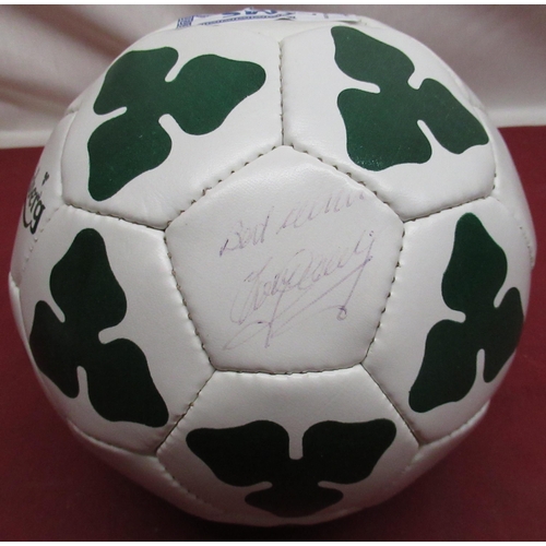 7 - Football signed by Tommy Doherty (donated by Clive)