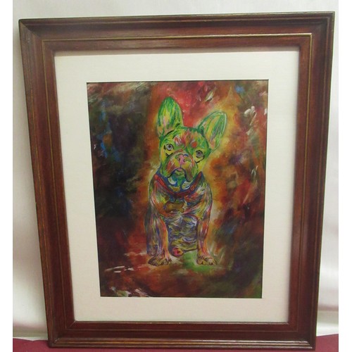 52 - Original Frenchie print in frame (donated by Jaelithe Leigh-Brown)
