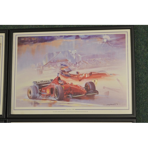 60 - Six new prints by Craig Warwick commissioned by 3M, depicting events of the 1996 F1 Grand Prix seaso... 