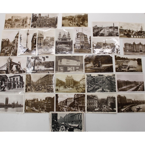 762 - Collection of London topographical postcards to include many RPs (approx. 75 total)