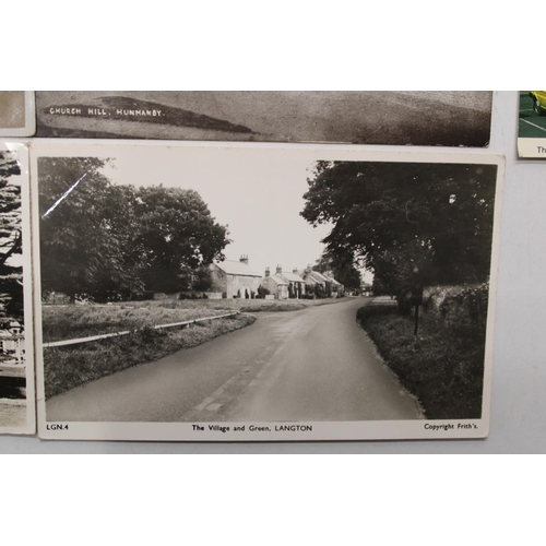 763 - Local North Yorkshire photographic postcards to include Malton, Hunmanby, Scarborough, Langton (7)