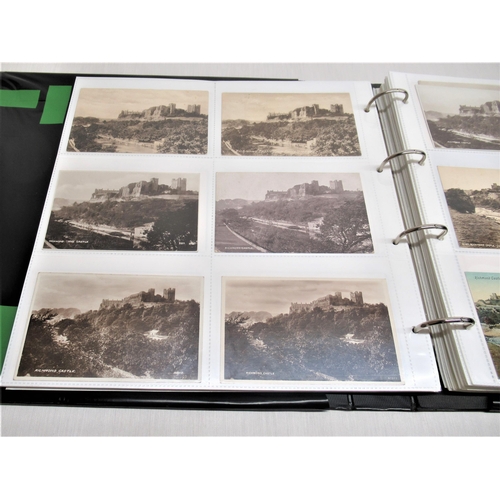 783 - Folder containing approximately three hundred and fifty postcards of Richmond castle