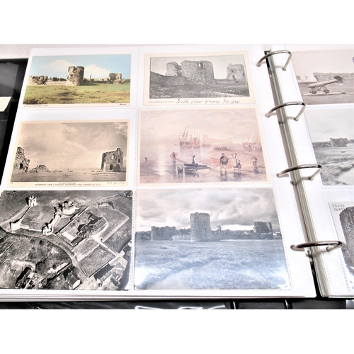 788 - Folder containing approximately four hundred and fifty postcards of castle such as Elcho, Elal, Exet... 