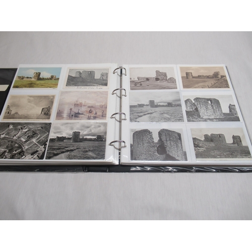 788 - Folder containing approximately four hundred and fifty postcards of castle such as Elcho, Elal, Exet... 