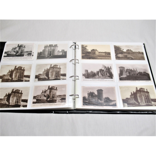 792 - Folder containing approximately three hundred postcards of castles such as Cardiff, Crew, Carlisle, ... 