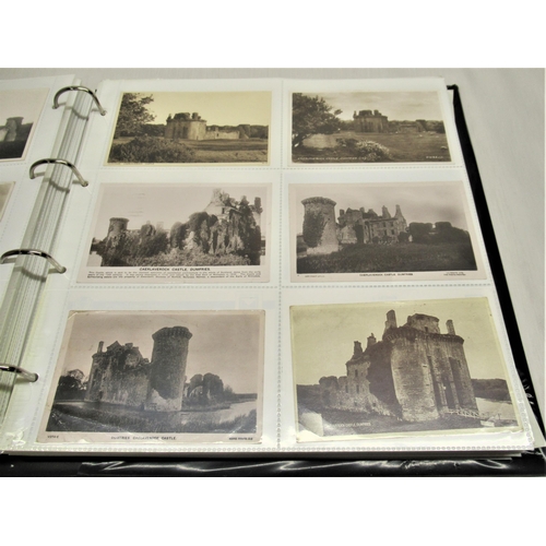 792 - Folder containing approximately three hundred postcards of castles such as Cardiff, Crew, Carlisle, ... 