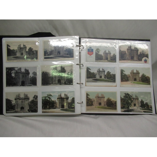 794 - Folder containing a large collection of postcards relating to castles, including The Castle Knaresbo... 