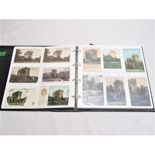 796 - Folder containing approximately four hundred postcards of castles such are Berwick-on-Tweed, Berry P... 