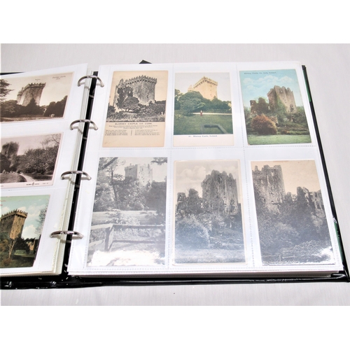 796 - Folder containing approximately four hundred postcards of castles such are Berwick-on-Tweed, Berry P... 