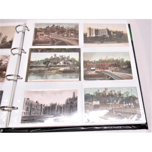 797 - Folder containing approximately four hundred postcards of castles such as Ardvroick, Arundel, Ashby ... 