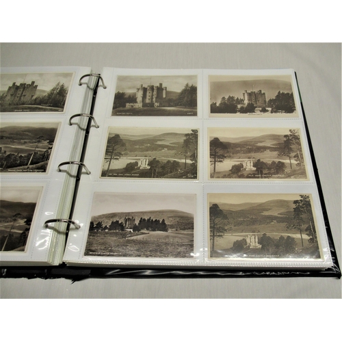 798 - Folder containing approximately four hundred and fifty  postcards of castles such as Bolsover, Bolto... 