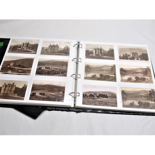 798 - Folder containing approximately four hundred and fifty  postcards of castles such as Bolsover, Bolto... 