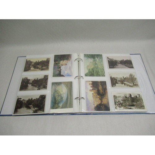 805 - Folder containing approximately two hundred postcards of Warwick castle