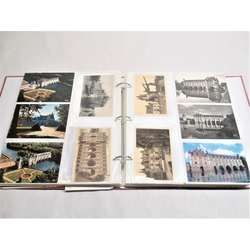 806 - Folder containing approximately three hundred and fifty postcards of castles and chateau's in France