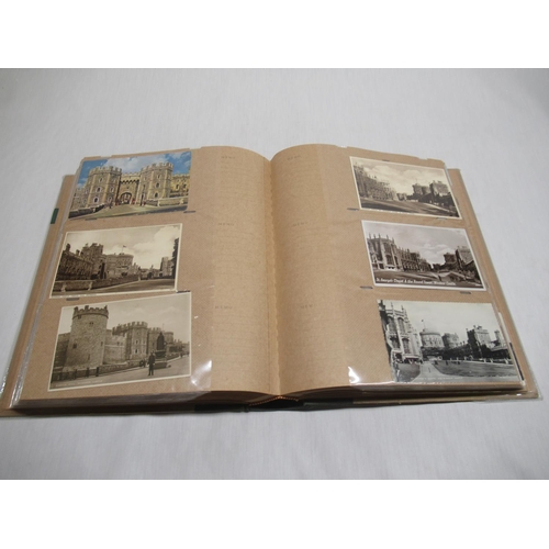 807 - Folder containing approximately two hundred and fifty postcards of Windsor castle