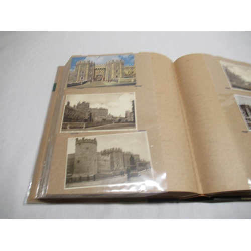 807 - Folder containing approximately two hundred and fifty postcards of Windsor castle