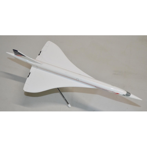 14 - Two travel agent type Concorde models in British Airways Landor scheme by Space Models. Good conditi... 
