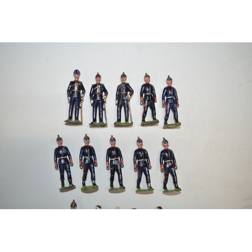 157h - 23 vintage Britain’s metal toy figures, British army medical Corps, includes 7 stretcher bearers, 3 ... 