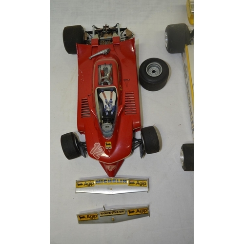 58 - Four Tamiya 1:12 scale F1 models (all A/F)