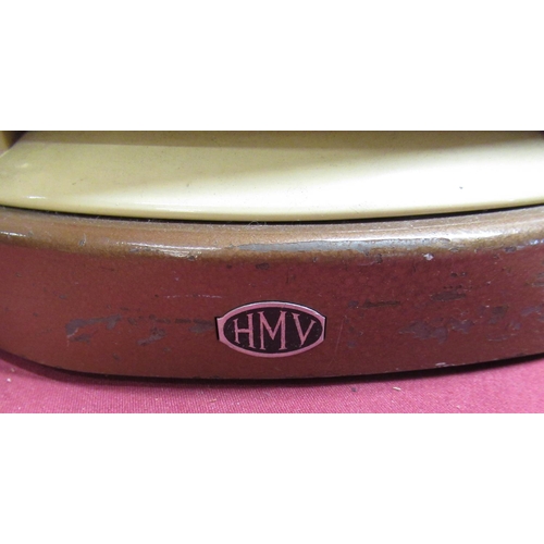 116 - Vintage HMV Bakelite fan heater (in working condition)