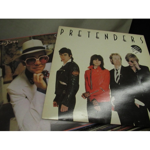 123 - Various LP records including The Pretenders, Elton John's Greatest Hits, Don Mclean, The Jackson Fiv... 