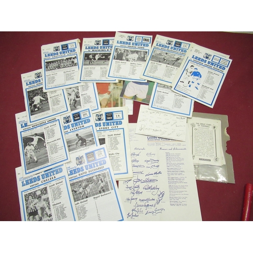 438 - Collection of Leeds United FC home football programmes, mostly 1971-72, 1972-73 seasons, Leeds Unite... 
