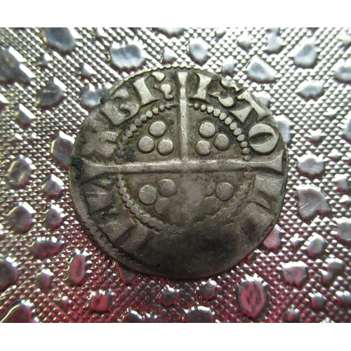 258 - Edward 1st silver 1d Bristol, Elizabeth 1st silver coin (A/F) and two hammered coins, probably Roman... 