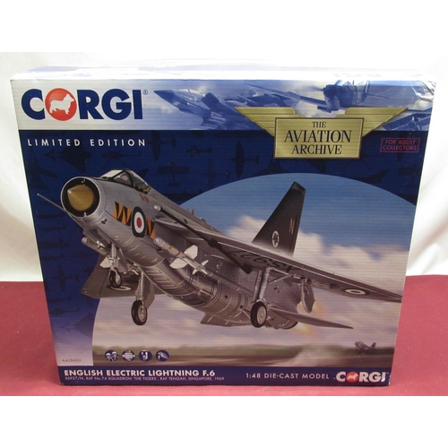 602a - Corgi aviation archive 1:48 scale english electric lightening F6.  XS927/N RAF No.74 Tiger Squadron,... 