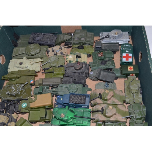 646 - Collection of small scale diecast military vehicles by Lesney, Dinky etc.