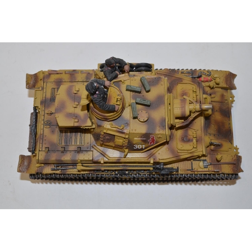 636 - 3 Forces Of Valor 1/35 diecast armour models, Panzer IV Ausf F, Kursk 1943, Sturmgeschutz III Ausf B... 