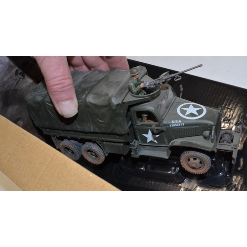 640 - 3 Forces Of Valor 1/35 diecast armour models (US), US 2.5 ton cargo truck, Normandy 1944. Excellent ... 