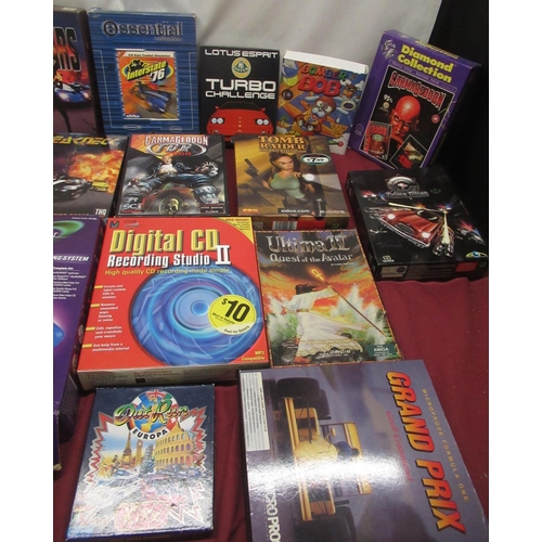 781A - Collection of PC CD-ROM and Commodore Amiga Games including Tomb Raider The Last Revelation, Carmagg... 