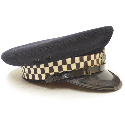 583 - J. Compton Son & Webb Ltd. of London British Transport Police Commission hat, MS145 wrote inside lin... 